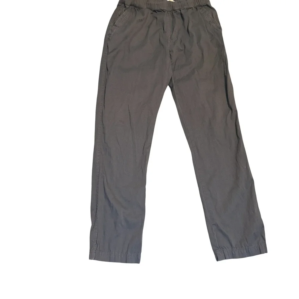Pact Organic Cotton Blend Pants Mens Medium Charcoal Gray Drawstring Waist‎